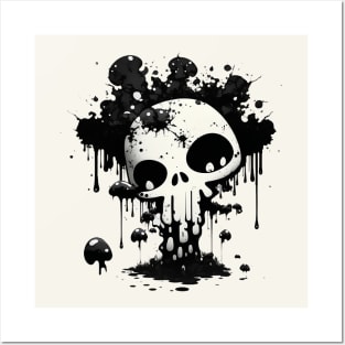 Inkblot! Skull Shroom Posters and Art